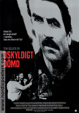 Oskyldigt dömd 1989 poster Tom Selleck F Murray Abraham Laila Robins Peter Yates