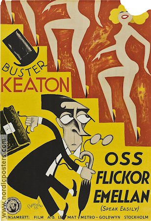 Speak Easily 1932 movie poster Buster Keaton Jimmy Durante Ruth Selwyn Edward Sedgwick