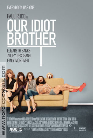 Our Idiot Brother 2011 poster Paul Rudd Elizabeth Banks Zooey Deschanel Jesse Peretz