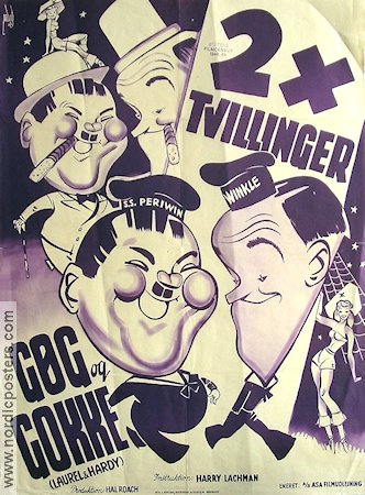 Our Relations 1936 movie poster Laurel and Hardy Helan och Halvan
