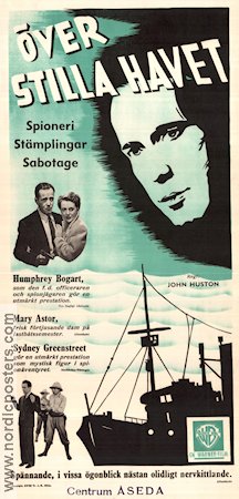 Across the Pacific 1942 movie poster Humphrey Bogart Mary Astor Sydney Greenstreet John Huston