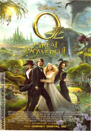 Oz the Great and Powerful 2013 movie poster James Franco Michelle Williams Rachel Weisz Sam Raimi