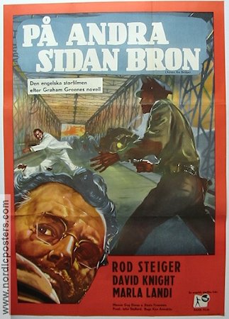 Across the Bridge 1957 movie poster Rod Steiger Graham Greene Bridges
