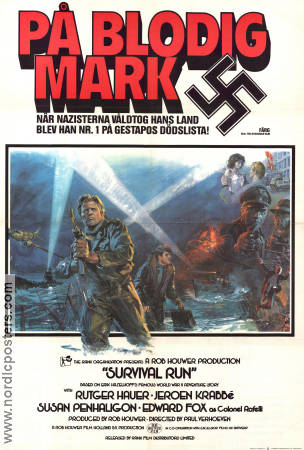 Survival Run 1979 movie poster Rutger Hauer Jeroen Krabbé Paul Verhoeven Find more: Nazi Country: Netherlands