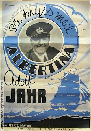 A Cruise in the Albertina 1938 movie poster Adolf Jahr Ulla Wikander Emil Fjellström Per-Axel Branner