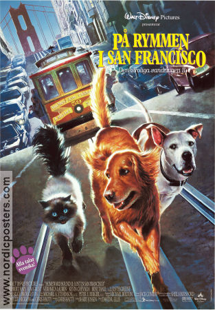 Homeward Bound II: Lost in San Francisco 1996 movie poster Michael J Fox Sally Field Ralph Waite David R Ellis Dogs