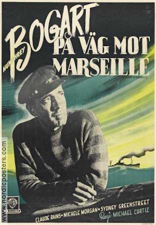 Passage to Marseille 1944 movie poster Humphrey Bogart Claude Rains Michele Morgan Michael Curtiz