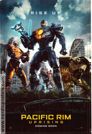 Pacific Rim: Uprising 2018 movie poster John Boyega Scott Eastwood Cailee Spaeny Steven S DeKnight