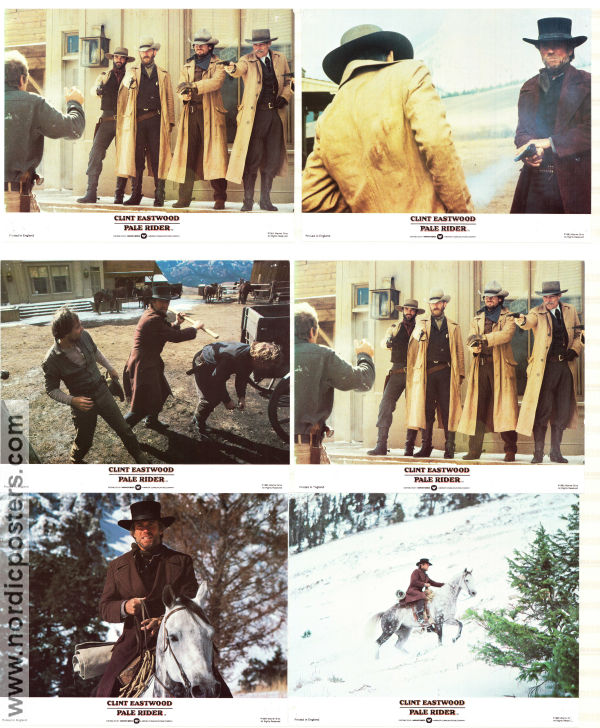 Pale Rider 1985 lobby card set Michael Moriarty Carrie Snodgress Clint Eastwood