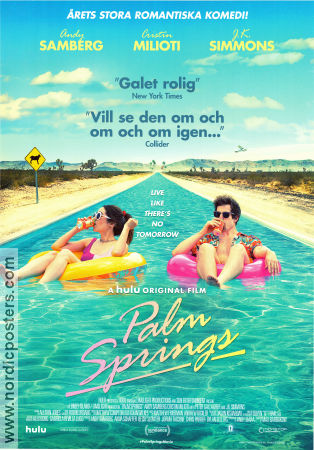 Palm Springs 2020 movie poster Andy Samberg Cristin Milioti JK Simmons Max Barbakow