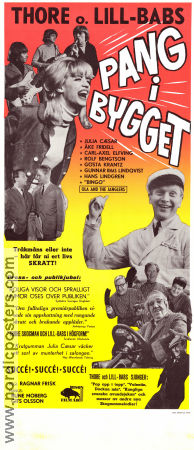 Pang i bygget 1965 movie poster Ola and the Janglers Lill-Babs Thore Skogman Rolf Bengtsson Julia Caesar Ragnar Frisk Celebrities Rock and pop