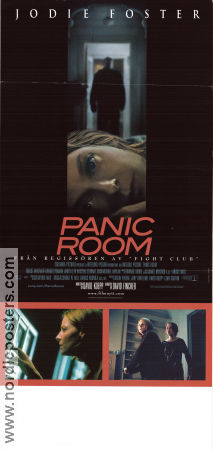 Panic Room 2002 movie poster Jodie Foster Kristen Stewart Forest Whitaker David Fincher