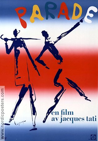 Parade 1975 movie poster Karl Kossmayer Jacques Tati
