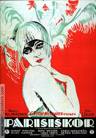 Parisiskor 1928 movie poster Margit Manstad Gustaf Molander Find more: Film 100 Years Writer: Paul Merzbach