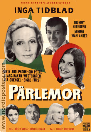 Pärlemor 1961 movie poster Inga Tidblad Thommy Berggren Gio Petré Torgny Anderberg