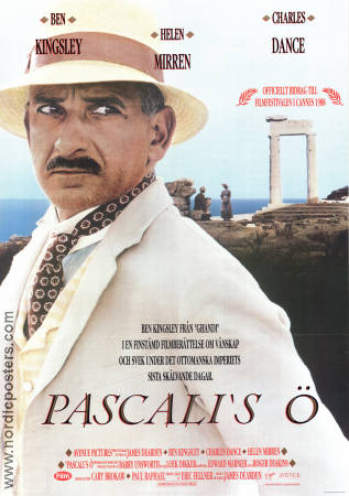 Pascalis ö 1988 poster Ben Kingsley Helen Mirren James Dearden