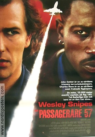 Passagerare 57 1992 poster Wesley Snipes Bruce Payne Tom Sizemore Kevin Hooks Flyg