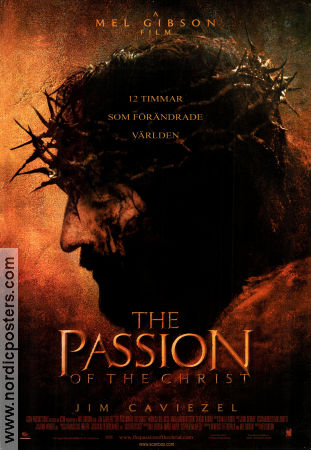 The Passion of the Christ 2004 movie poster Jim Caviezel Monica Bellucci Maia Morgenstern Mel Gibson Religion