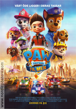 PAW Patrol: The Movie 2021 movie poster Tyler Perry Cal Brunker From TV Dogs Police and thieves Animation