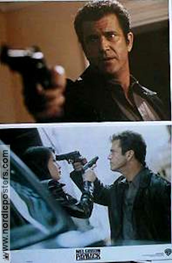 Payback 1999 lobby card set Mel Gibson Brian Helgeland