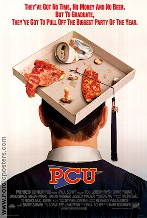 PCU 1994 poster Jeremy Piven Chris Young Megan Ward Hart Bochner Mat och dryck Skola