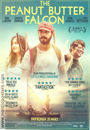 The Peanut Butter Falcon 2019 movie poster Zack Gottsagen Ann Pierce Dakota Johnson Tyler Nilson