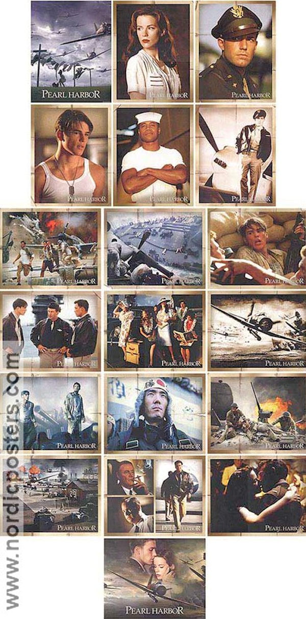 Pearl Harbor 2001 lobby card set Ben Affleck Kate Beckinsale Josh Hartnett Michael Bay Find more: Jerry Bruckheimer