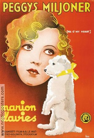 Peg o´ My Heart 1933 movie poster Marion Davies Dogs