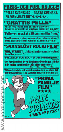 Pelle Svanslös 1981 movie poster Stig Lasseby Find more: Pelle Svanslös Find more: Uppsala Animation From comics