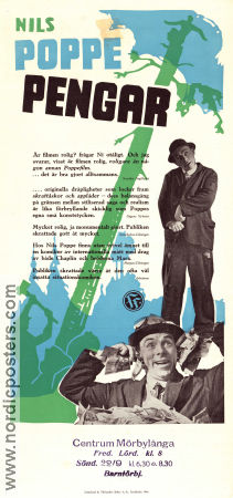 Pengar 1946 movie poster Sigge Fürst Carl Reinholdz Inga Landgré Nils Poppe Money