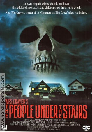 The People Under the Stairs 1991 poster Brandon Quintin Adams Everett McGill Wendy Robie Wes Craven