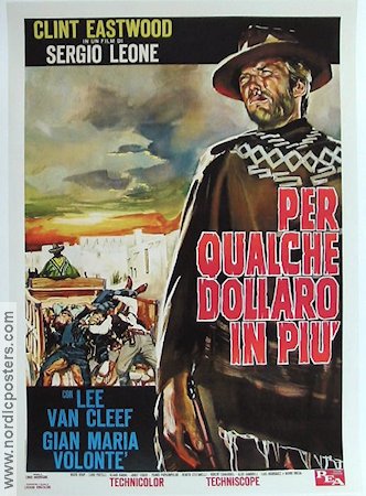 For a Few Dollars More 1966 poster Clint Eastwood Sergio Leone