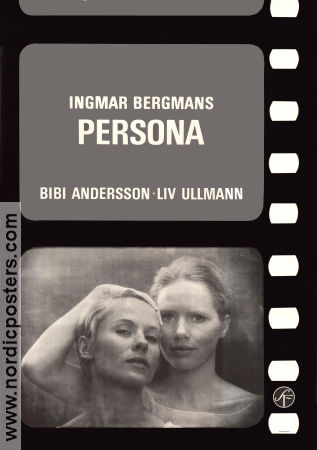 Persona 1966 poster Liv Ullmann Bibi Andersson Margaretha Krook Gunnar Björnstrand Ingmar Bergman