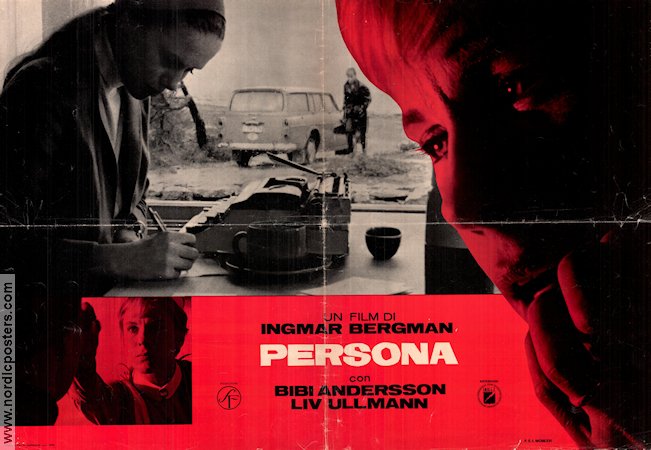 Persona 1966 movie poster Liv Ullmann Bibi Andersson Margaretha Krook Gunnar Björnstrand Ingmar Bergman Cult movies