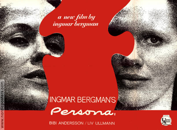 Persona 1966 movie poster Liv Ullmann Bibi Andersson Margaretha Krook Gunnar Björnstrand Ingmar Bergman Cult movies