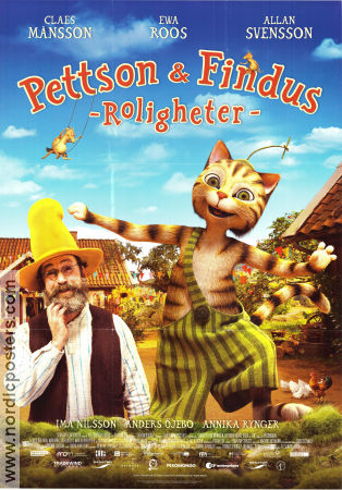 Pettson och Findus roligheter 2014 movie poster Claes Månsson Ali Samadi Ahadi