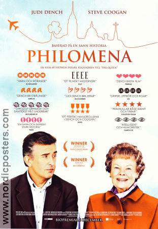 Philomena 2013 movie poster Judi Dench Steve Coogan Stephen Frears