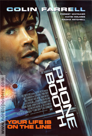 Phone Booth 2002 poster Colin Farrell Kiefer Sutherland Forest Whitaker Joel Schumacher Telefoner