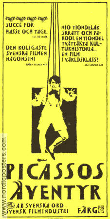 The Adventures of Picasso 1978 movie poster Gösta Ekman Hans Alfredson Margaretha Krook Lena Olin Lena Nyman Tage Danielsson Poster artwork: Per Åhlin Production: AB Svenska Ord Find more: Skåne