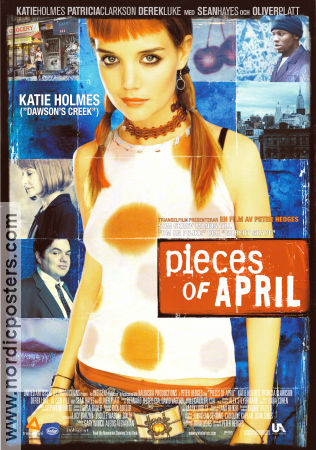 Pieces of April 2003 movie poster Katie Holmes Oliver Platt Patricia Clarkson Peter Hedges