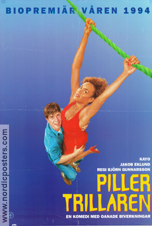 Pillertrillaren 1994 movie poster Jakob Eklund Kayo Shekoni Kent Andersson Björn Gunnarsson Mountains