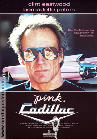 Pink Cadillac 1989 movie poster Clint Eastwood Bernadette Peters Timothy Carhart Buddy van Horn Cars and racing Glasses