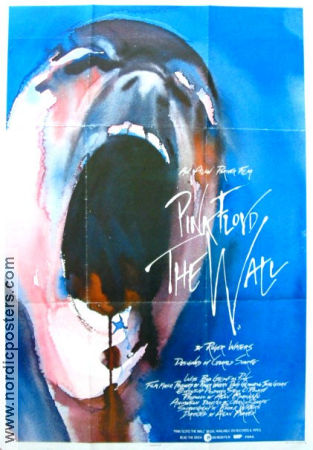 Pink Floyd The Wall 1982 movie poster Pink Floyd Bob Geldoff Alan Parker Rock and pop Artistic posters