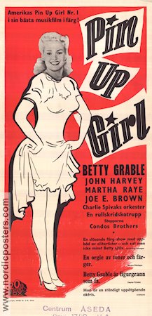 Pin-Up Girl 1944 movie poster Betty Grable Musicals