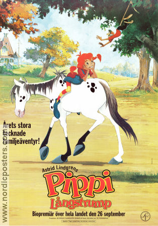 Pippi Longstocking 1997 movie poster Catherine O´Hara Michael Schaack Writer: Astrid Lindgren Find more: Pippi Långstrump Animation From TV