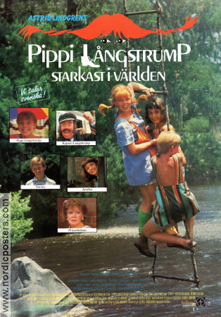 The New Adventures of Pippi Longstocking 1988 movie poster Tami Erin Ken Annakin Writer: Astrid Lindgren Find more: Pippi Långstrump