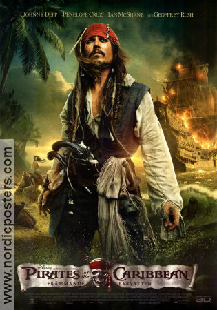 Pirates of the Caribbean On Stranger Tides 2011 movie poster Johnny Depp Rob Marshall