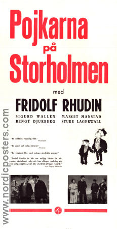 Pojkarna på Storholmen 1932 poster Fridolf Rhudin Sigurd Wallén
