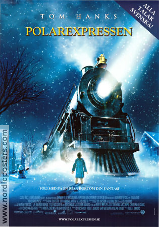 The Polar Express 2004 movie poster Robert Zemeckis Animation Trains Holiday