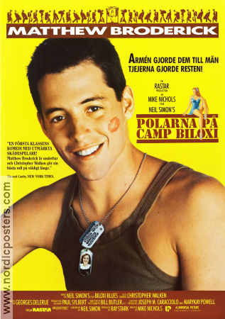 Polarna på Camp Biloxi 1988 poster Matthew Broderick Christopher Walken Matt Mulhern Mike Nichols Krig